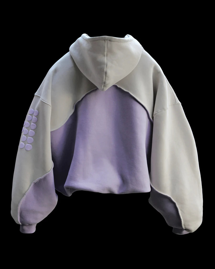 Huni Hoodie "Purple / Cream"