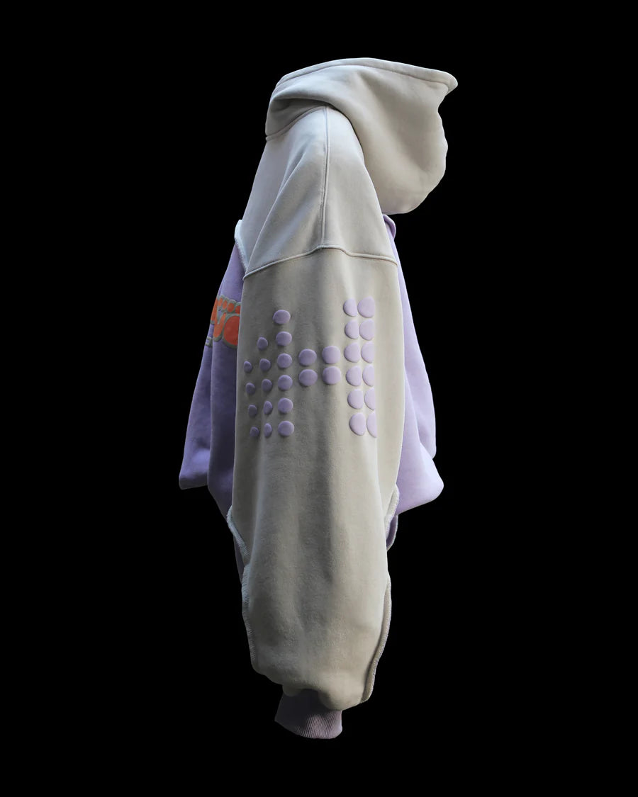 Huni Hoodie "Purple / Cream"